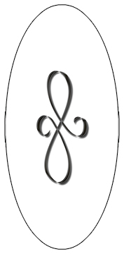 DG5000-601-BK-WT Black Scroll White